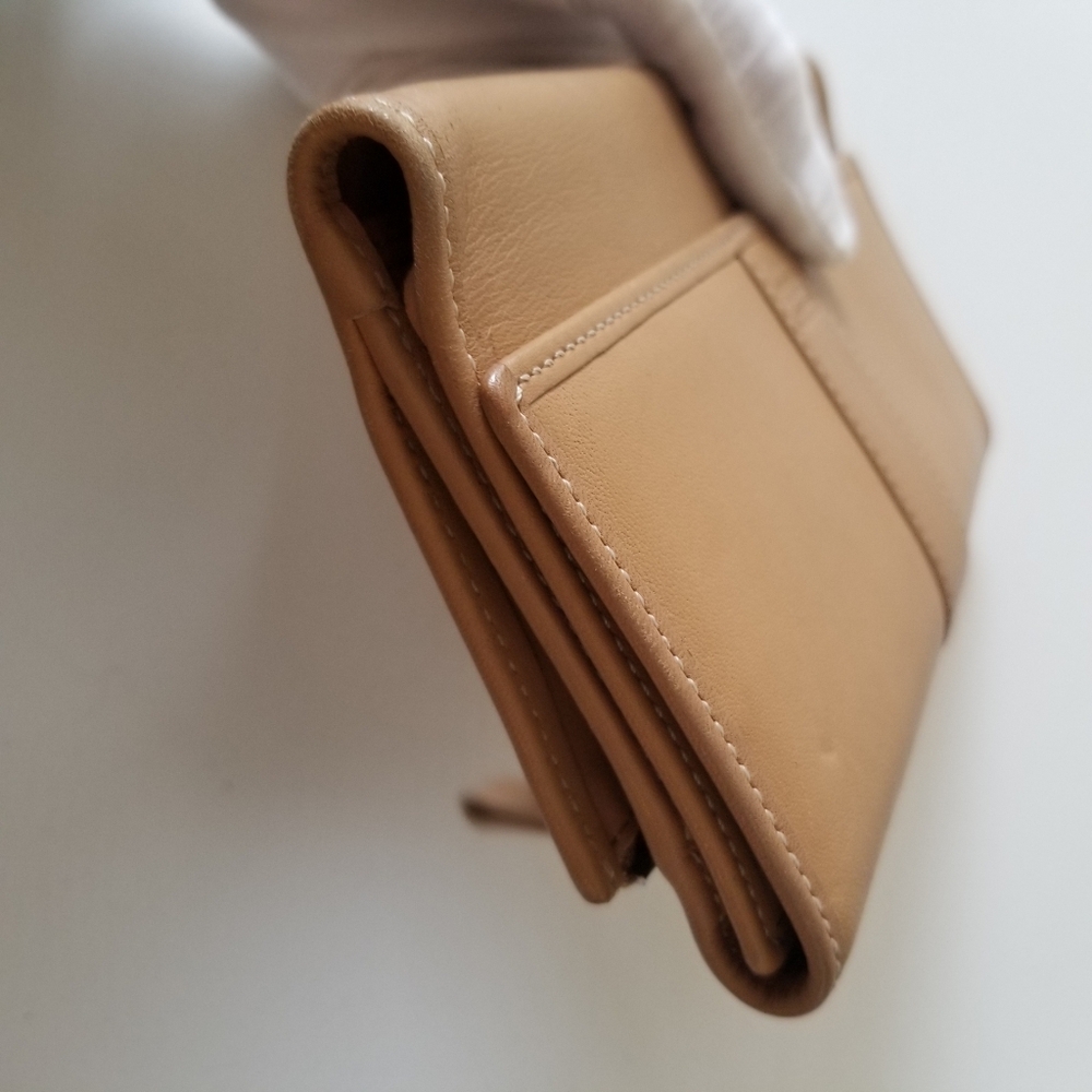 Vintage Coach Legacy Leather Tri-Fold Wallet Signature C Lining - Picture 14 of 16